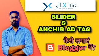 yllix slider and anchor ad tag  silder ad kaise lgaye website par [upl. by Cinnamon]