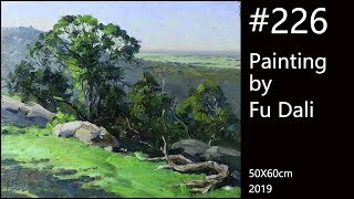 226 Plein air Oil Painting by Fu Dali [upl. by Gianni]