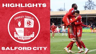 HIGHLIGHTS  Crawley Town vs Salford City [upl. by Stanzel]