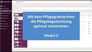 5 Pflegegradrechner  Modul 3 [upl. by Donahue]