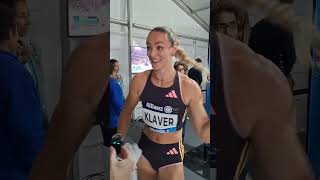 Lieke Klaver • Interview post race • Diamond league Brussels 🇧🇪💎 [upl. by Noxin]