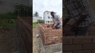 red bricks 🧱🧱🧱🧱 interlocking 🧩🧩🧩🧩 bricks constructions hindupur [upl. by Reis318]