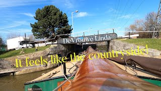 Sunny cruise on the River Lea in a Dutch Barge called Linda 82 [upl. by Atwekk224]