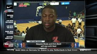 Dwyane Wade amp Chris Bosh Miami Heat Interview [upl. by Burnaby]