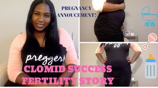 PREGNANT CLOMID SUCCESS  FERTILITY STORY [upl. by Innoc]