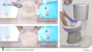 DIDACTIC HOW TO USE  DRHELEWA BEDPAN LINER COMMODE LINER TOILET BOWL LINER [upl. by Uhile]