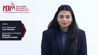 NDIM Placement  Jhanvi Placed at Tech Mahindra  NDIM Top PGDM  NDIM Best MBA  NDIM Reviews [upl. by Aldredge757]