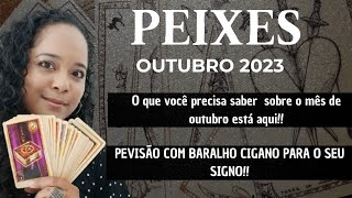 🌕PEIXES OUTUBRO 🌠 Previsão com Baralho Cigano para o signo de Peixes [upl. by Lora784]