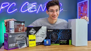 The SMALLEST Gaming PC Build 2023  LIVE 😎 Meshroom S i5 13600K RTX 4070 [upl. by Ahsinert]