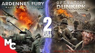 Ardennes Fury  Operation Dunkirk  2 Full Movies  Action War WW2  Double Feature [upl. by Justen]