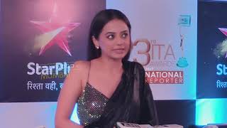 Helly Shah Full Exclusive Interview At Red Carpet of 23rd ITA Award 2023  Helly Shah [upl. by Naffets]