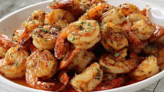 Quick amp Easy Garlic Butter Shrimp  How To Make Garlic Butter Shrimp Skillet [upl. by Suoivatnod]