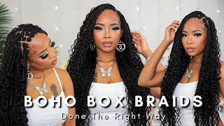 How To BOHO Box Braid For Beginners feat YG Wig Hair [upl. by Argyle]