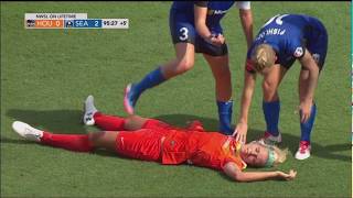 Rachel Daly Collapses During Match in Houston 5272017 [upl. by Naujahs]