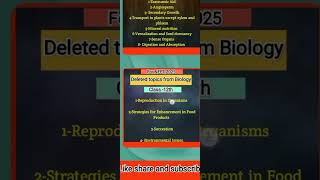 Deleted biology syllabus for neet 2025Bes [upl. by Arraet]