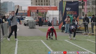 Speed and Sketch run the 40 yard dash at the Nfl draft [upl. by Aoh]