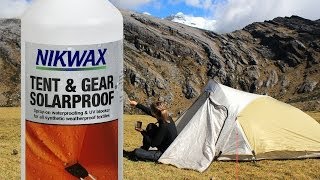 Nikwax Tent amp Gear Solarproof Product Overview [upl. by Ynnus]