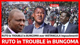 Ni Kubaya RUTO in TROUBLE in BUNGOMA over WETANGULA impeachment ANGRY residents send WARNING now [upl. by Hannasus]