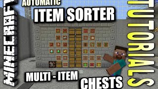 Minecraft PS4  MULTI ITEM CHEST SORTER  How To  Tutorial  PS3  XBOX [upl. by Emarej]