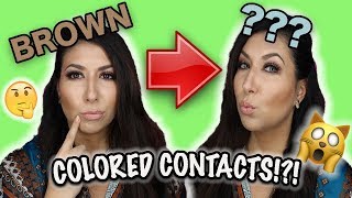 TTDEYE QUEEN GRAY COLORED CONTACT REVIEW ON DARK EYES  COMPARISON  10 CONTACT LENS TIPS [upl. by Georges]