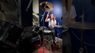 Van Halen  Panama Drum Cover  Drummer Cam Covered LIVE by Female Teen Drummer Lauren Young [upl. by Eliza941]