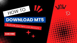 How to Install MT5 on PC And Link Your Derivcom Account [upl. by Esoryram357]