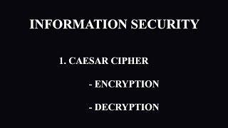 Caesar Cipher  Encryption and Decryption [upl. by Beera881]