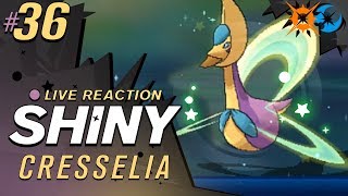 SUCH A COOL SHINY SHINY CRESSELIA  Pokemon Ultra Sun and Moon Shiny Reaction 36  CBAD [upl. by Kcitrap249]