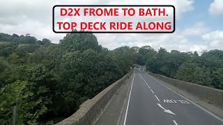 FROME to BATH Bus RideOld Route🇬🇧 Upper deck view of Full Journey D2X [upl. by Maloney124]