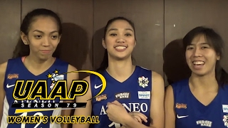 Jules Bea and Kims celebrity crush  UAAP 79 Womens Volleyball  UAAP 79 Exclusives [upl. by Irah]