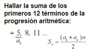 Suma de términos de una progresión aritmética [upl. by Aelber]