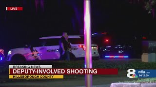 Pasco Hillsborough sheriffs offices respond to deputyinvolved shooting in Tampa [upl. by Lime174]