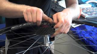 Changing cassette or cogs on rear wheel of bike [upl. by Netsrek]