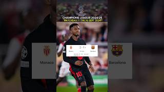 AS Monaco vs Barcelona 21  UEFA Champions League 202425 [upl. by Buller]