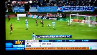 LAZIO  Rabotnicki Skopje 6  0  Slovan Bratislava  ROMA 1  0 [upl. by Him]