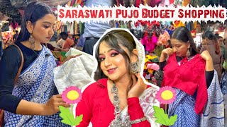 Gariahat এর সব থেকে বড় Saree Market😮 Saraswati Puja Shopping 💯 [upl. by Bird]