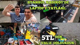 İSTANBUL KADIKÖY BİT PAZARI LAPTOP FİYATLARI 5TLDEN VALİZİ DOLDURDUK trend comedy 2023 [upl. by Sateia]