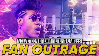 Fan OUTRAGE After Velveteen Dream Wrestling Return  SHOCK AEW Title Match At Indy Event [upl. by Naryb]