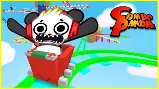 Roblox Ride Cart to End Lets Play with Combo Panda [upl. by Aicnorev]