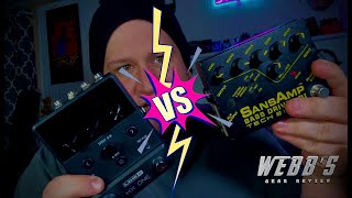 Line 6 HX One  VS  SANSAMP Bass Driver [upl. by Burtie]