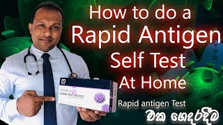 How to do a Rapid Antigen Self Test at Home [upl. by Armillia]