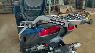 KYMCO KRV 180 TOP BOX BRACKET AND SIDE PANNIER BRACKET [upl. by Nnyleve898]