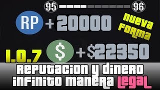 GTA V Online  Dinero Infinito y RP Infinita LEGAL  Repetir misiones 107 [upl. by Aneloaup201]