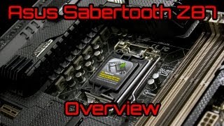 ASUS Sabertooth Z87 Motherboard Unboxing and Overview [upl. by Sairacaz388]