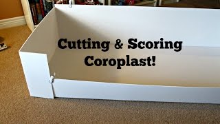 Coroplast Base How To Cut amp Score For CampC Cages [upl. by Anjela]