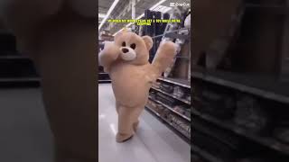 When we go shopping store trend funny teddy costume treding [upl. by Oihsoy]