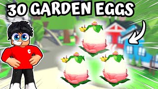 WIR ÖFFNEN 30 NEUE GARDEN EGGS in ADOPT ME  Roblox Deutsch [upl. by Kathy459]