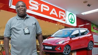 Gedlembane Causes Drama at SPAR SuperMarket to win a Car [upl. by Gloriana]