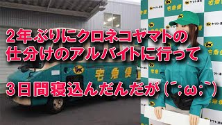 【楽なアルバイト】漢50歳クロネコヤマトの仕分けバイトに行って3日間寝込んだお話 トラック運転手 クロネコヤマト 仕分け 派遣バイト [upl. by Ladnyc]