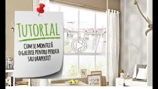 Cum se montează o galerie pentru perdea sau draperie Tutorial Video Leroy Merlin [upl. by Dyoll249]